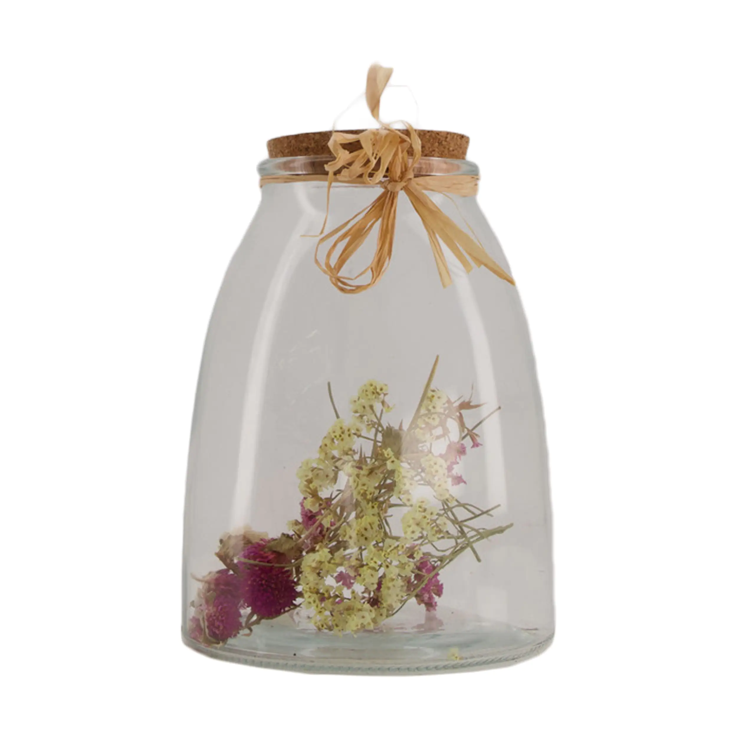 Dijk Flasche mit Blumen 13 x 13 x 15 cm