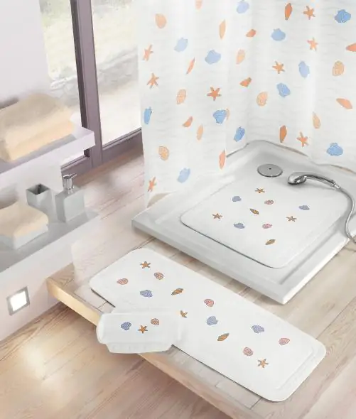 Kleine Wolke Duscheinlage Beach 55 x 55 cm, multicolor