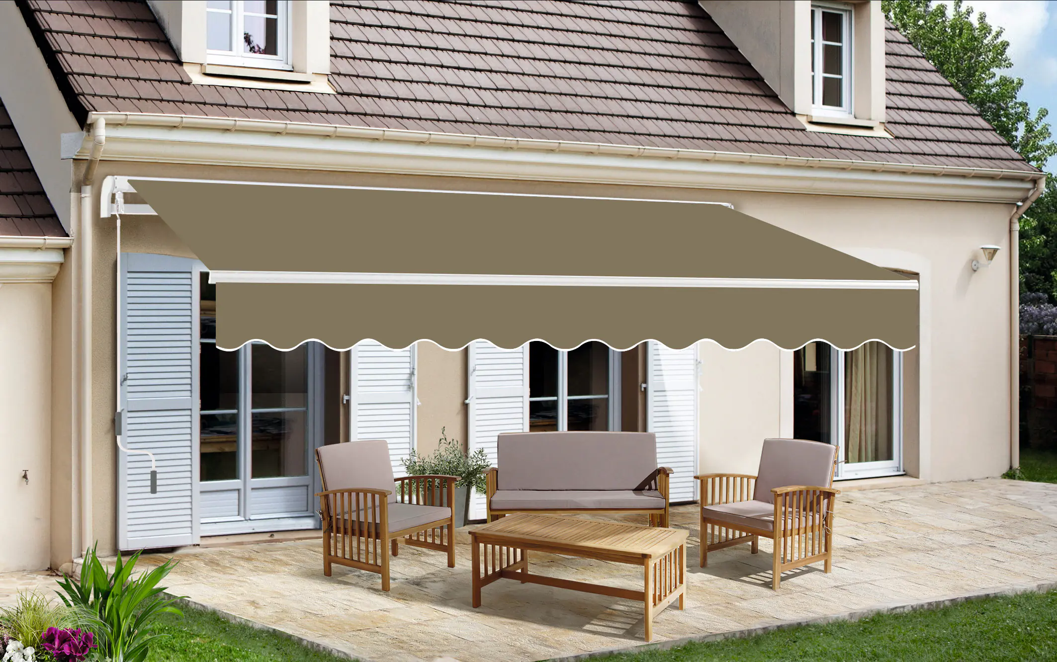 Trendline Gelenkarm-Markise 2,95 x 2,5 m beige Trendline Gelenkarm-Markise 2,95 x 2,5 m beige
