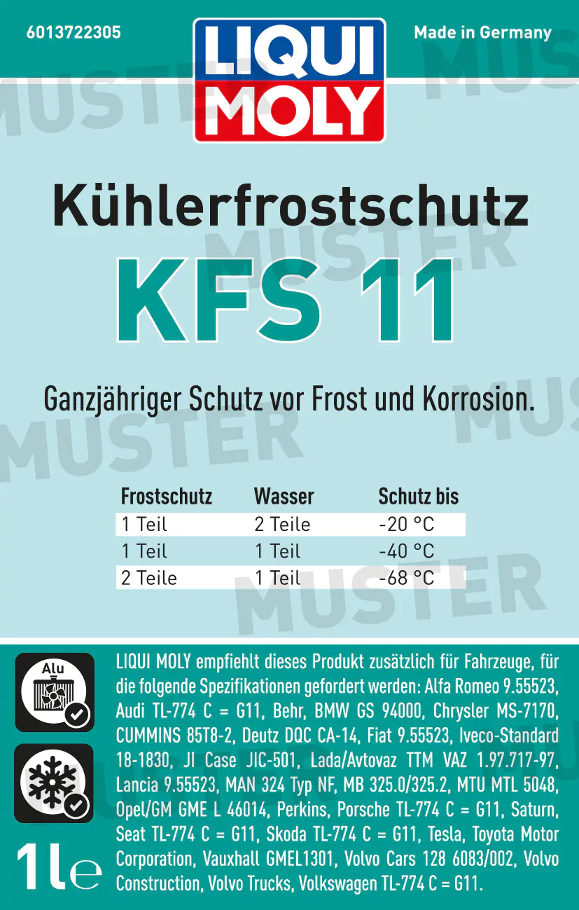 Liqui Moly Kühlerfrostschutz KFS 11 1 L