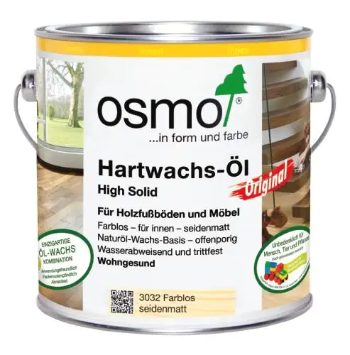 Osmo Hartwachs-Öl Original 2,5 L farblos glänzend