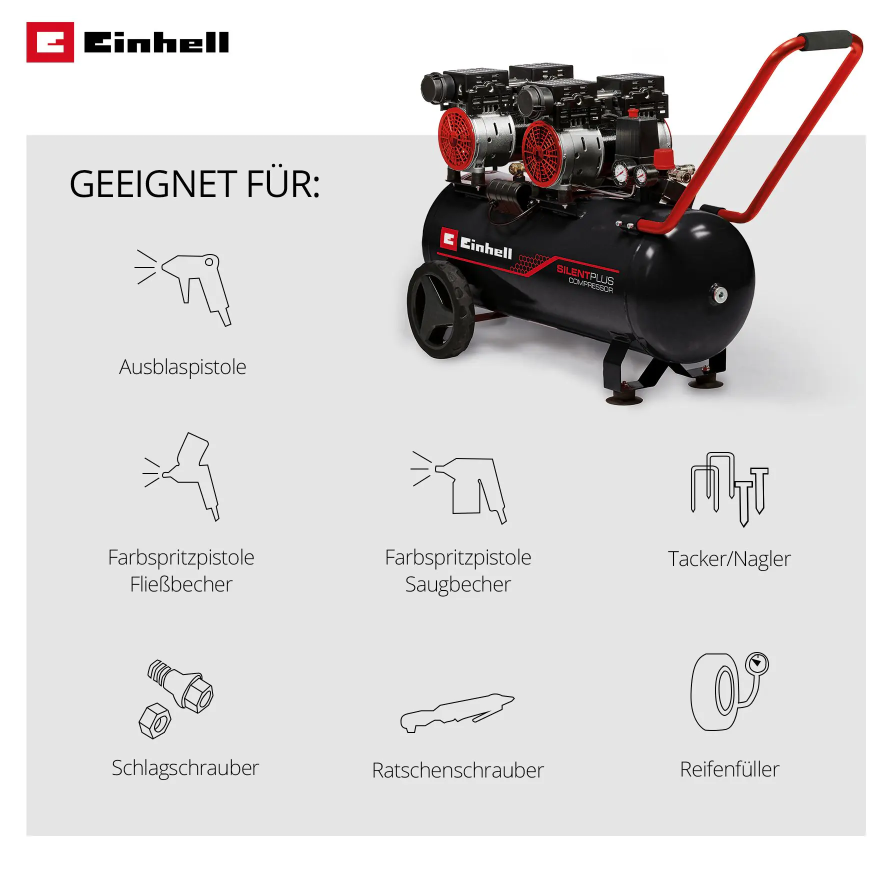 Einhell Expert Kompressor TE-AC 270/50 Silent Plus