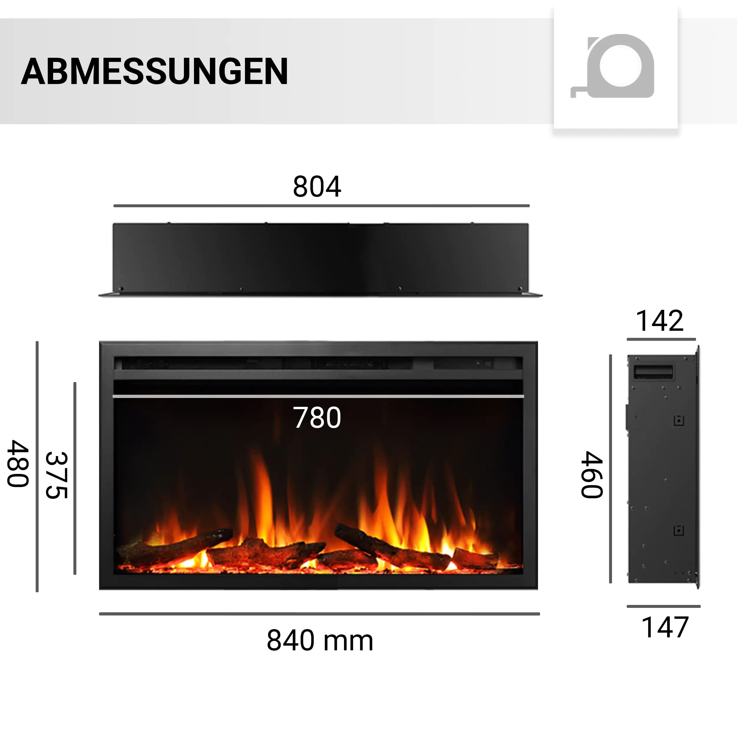 Balderia Elektrokamin schwarz Athena 36 1000/1500 Watt 49,5 x 92,8 cm Balderia Elektrokamin schwarz Athena 36 1000/1500 Watt 49,5 x 92,8 cm