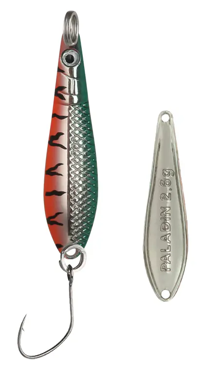 Paladin Angelköder Spoon Medusa 1,9 g UV silber/rot/grün/silber/tiger