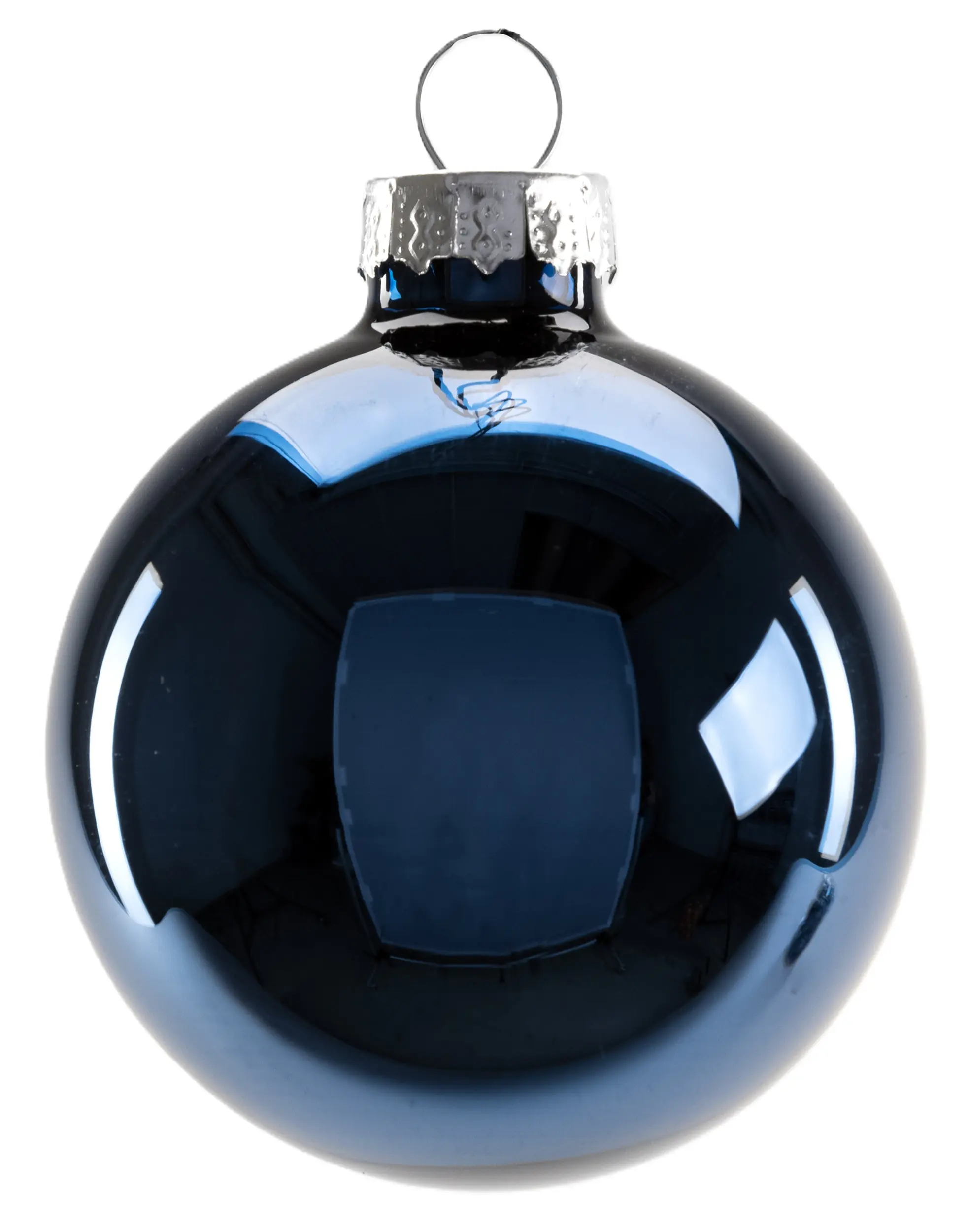 TrendLine Weihnachtskugeln aus Glas Ø 6 cm nachtblau 20 Stück