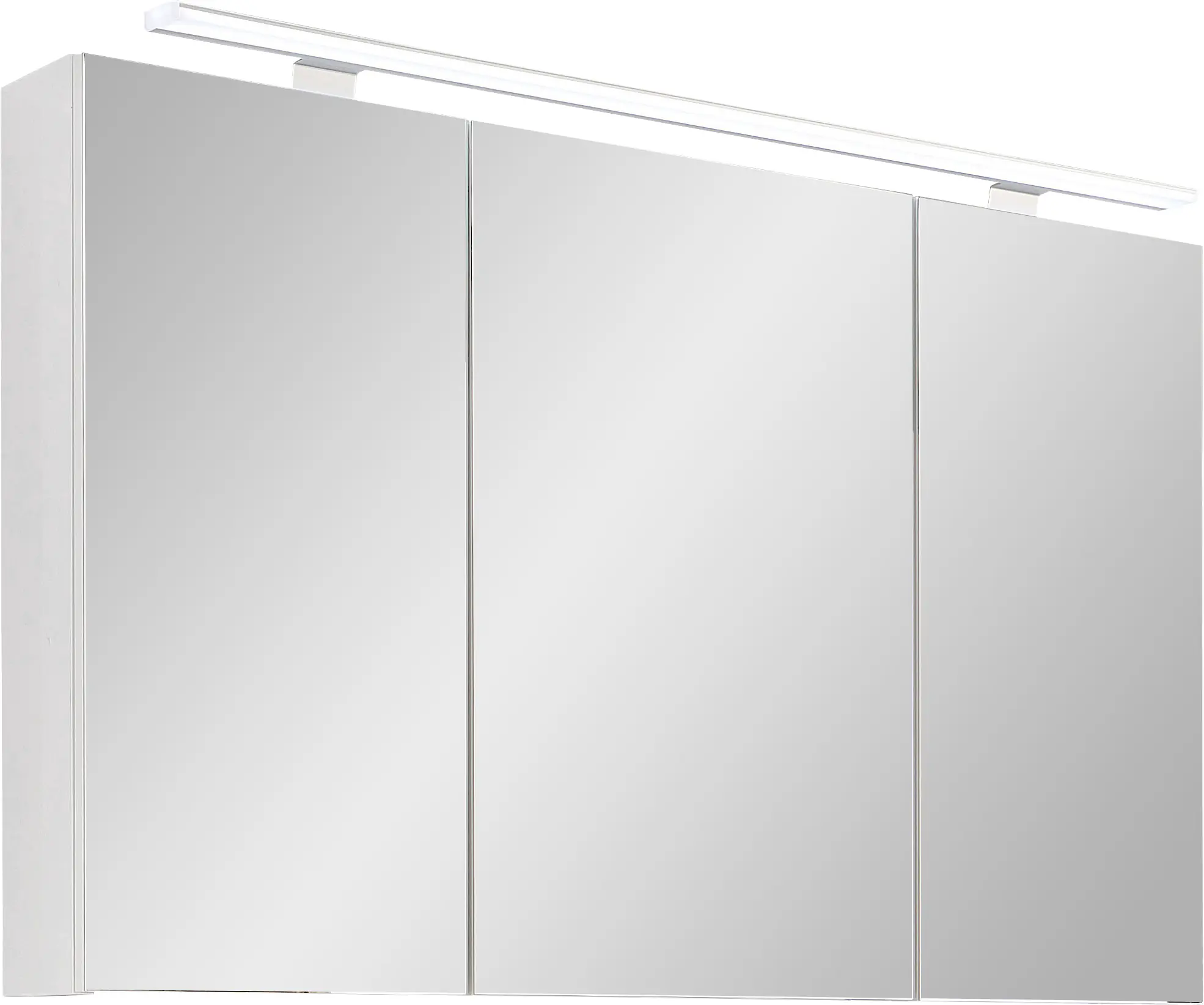 Primaster Spiegelschrank Düsseldorf mit Beleuchtung weiß 100 x 70 cm