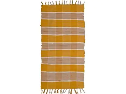 Alabama Fleckerlteppich Californien zitronengelb, 60 x 120 cm