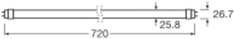 Osram LED Röhre 72 cm G13 7 W neutralweiß