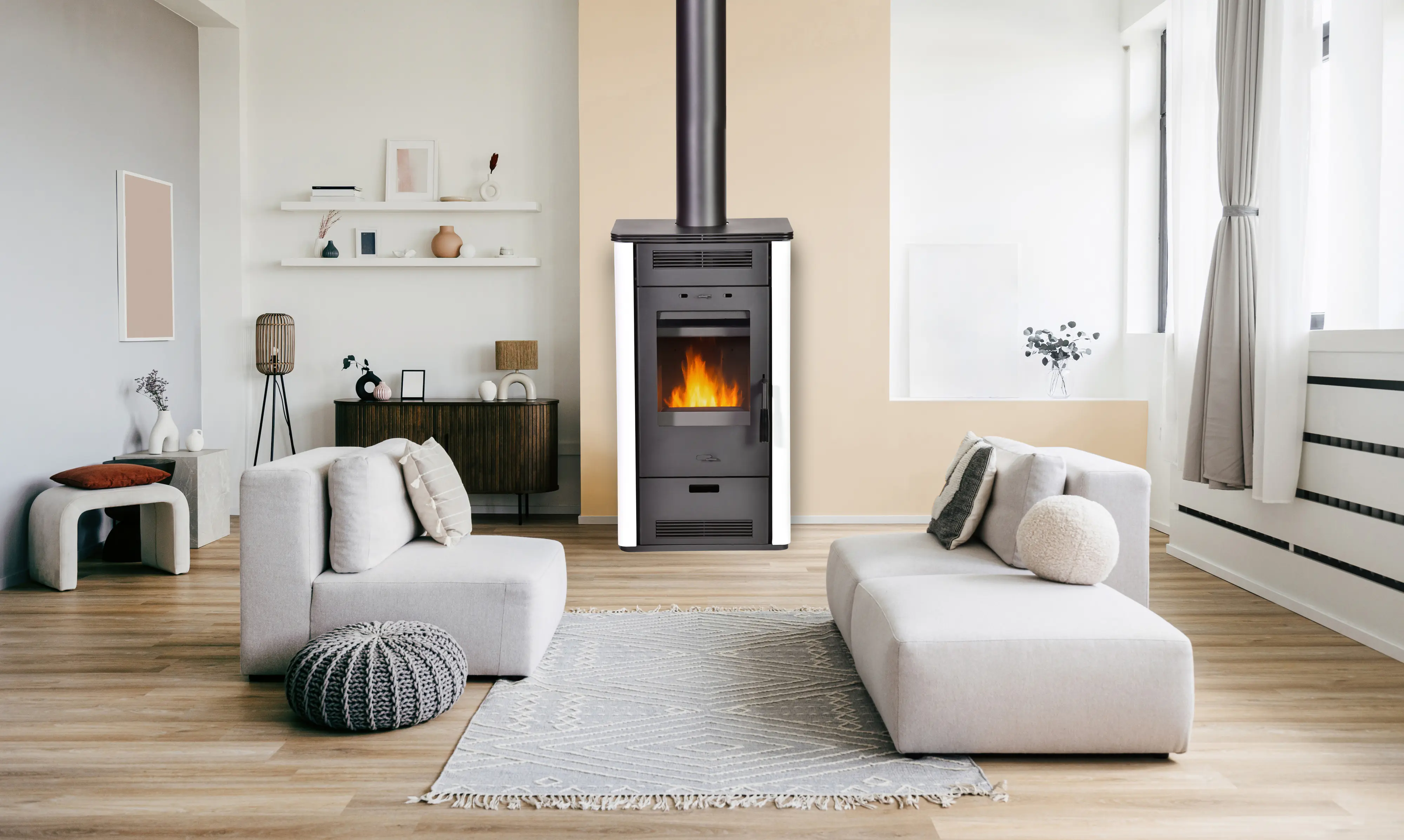 FireFix Kaminofen Etna 2.0 Stahl schwarz 5,8 kW