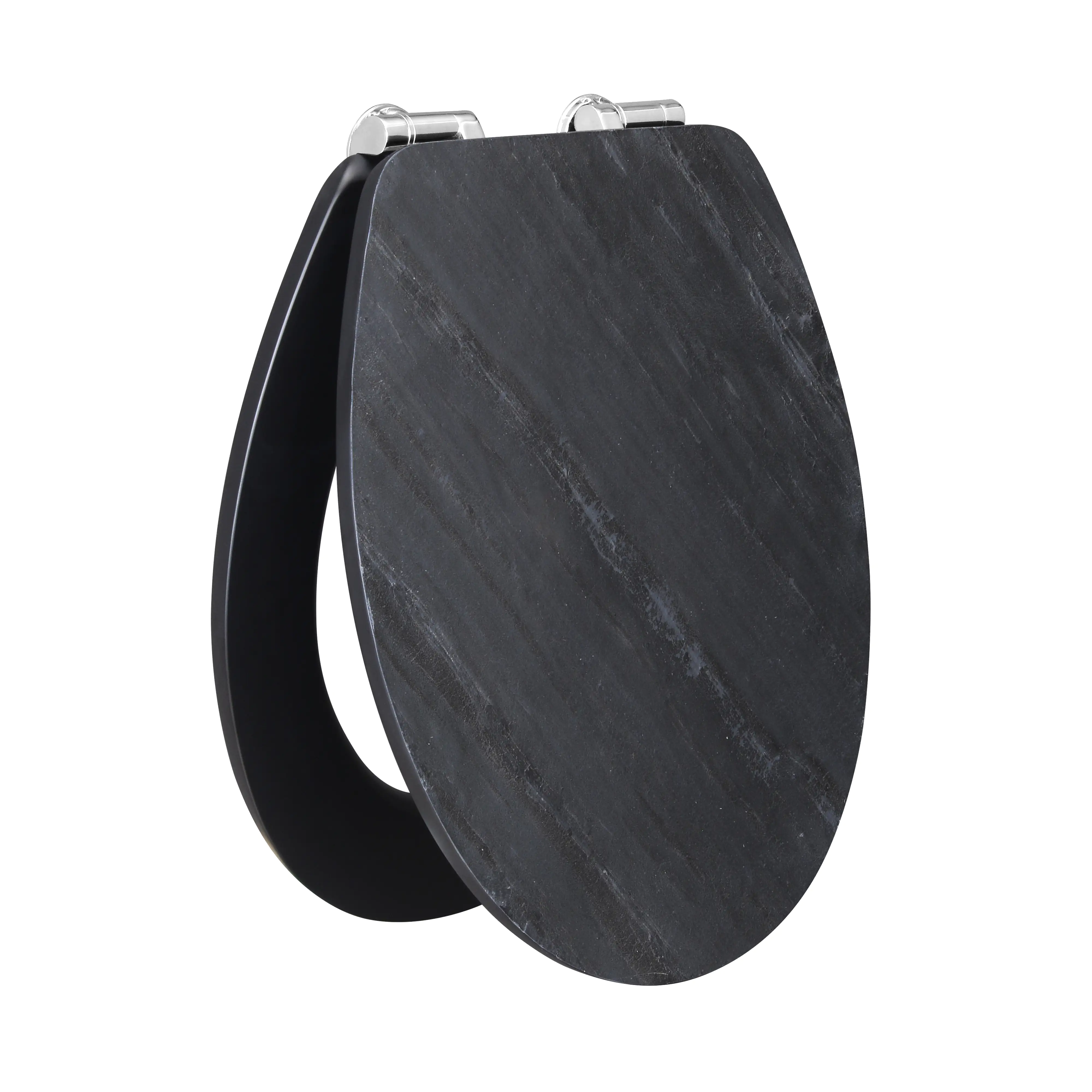 Primaster WC-Sitz mit Absenkautomatik Schiefer schwarz