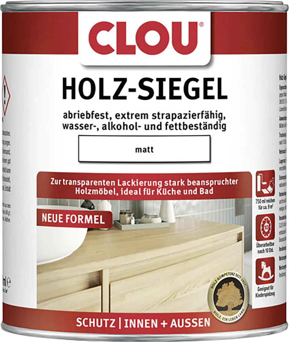 Clou Holz-Siegel 750 ml matt transparent