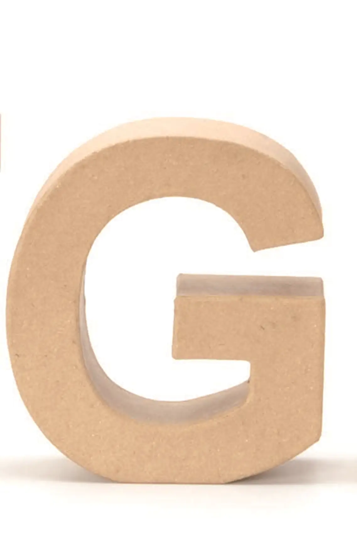 7610877466040 Glorex Papp-Buchstabe G 17,5 x 5,5 cm