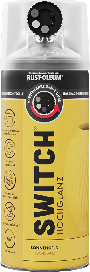 Rust-Oleum Sprühlack Switch 400 ml sonnengelb hochglanz