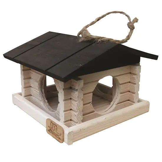 Vogelhaus Sweden Style Erlenholz schwarz weiß LxBxH: 31,5x28,5x19 cm Vogelhaus Sweden Style Erlenholz schwarz weiß LxBxH: 31,5x28,5x19 cm