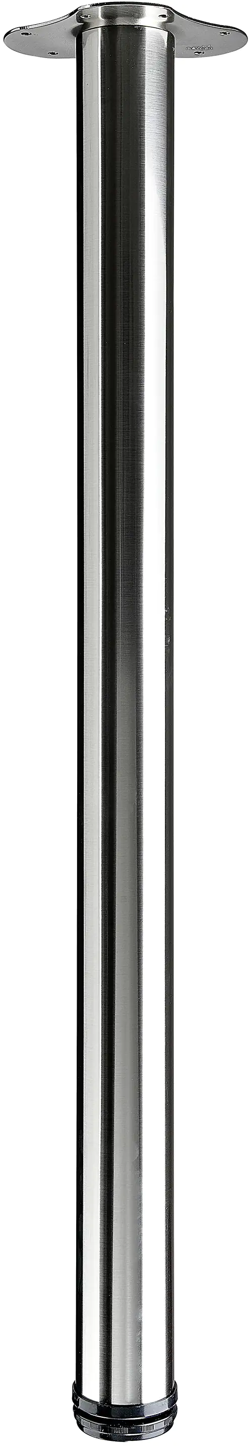 4008057025805 Hettich Tischbein 6,0 x 84 - 87 cm Edelstahl-Optik - 1 Stück