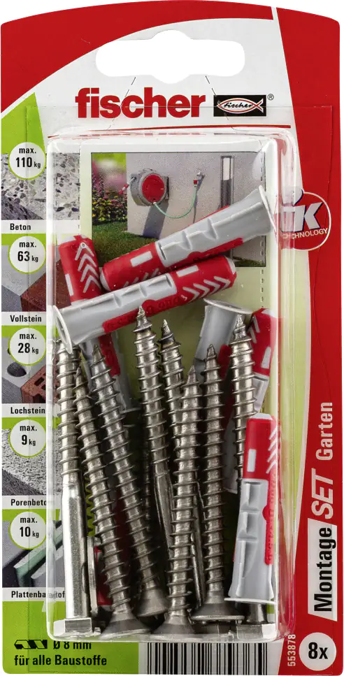 Fischer Montage-Set für Garten
