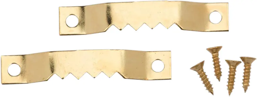 Glorex Bilderrahmen Aufhänger 2 Stück 40 mm, goldfarben