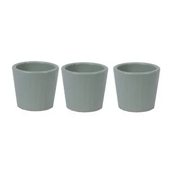 Übertopf Keramik Ø 7 x 10 cm grün