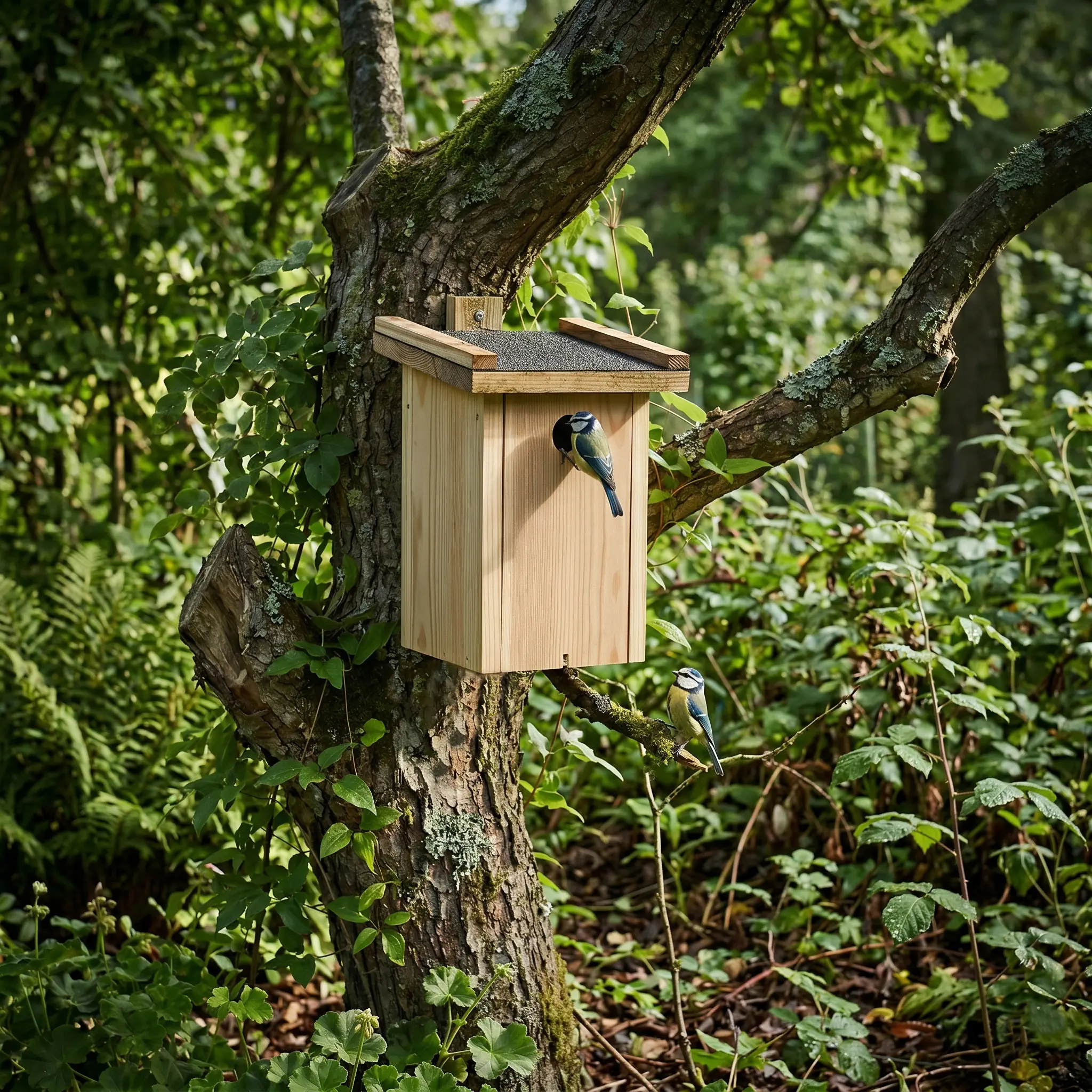 Nistkasten für Wildvögel 26 x 19 cm Einflugloch Ø 2,8 cm natur
