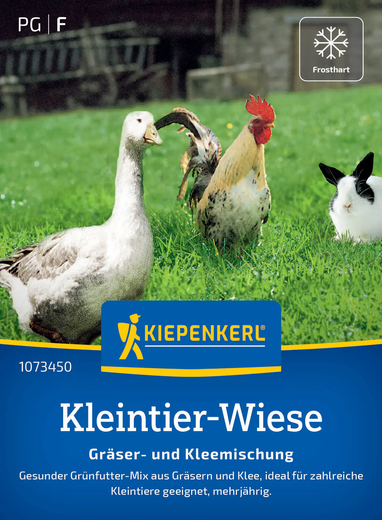 Kiepenkerl Rasensamen Kleintier-Wiese Gräser- und Kleemischung für ca. 1 m²