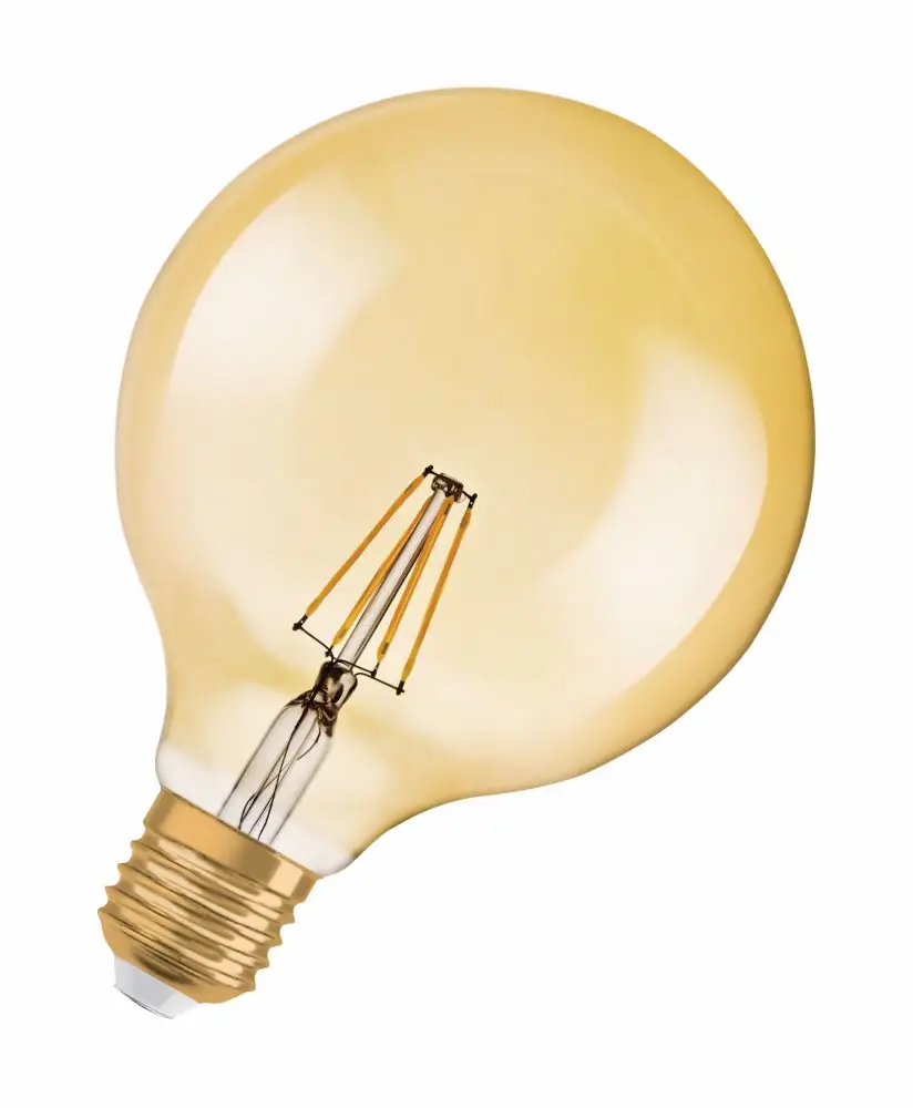 Osram LED Globelampe Vintage 1906 Globe 125 E27 7W warmweiß, amber