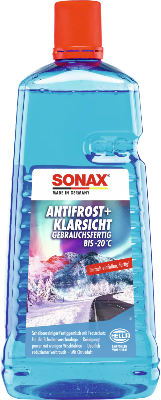 Sonax Scheibenreiniger Antifrost + Klarsicht bis -20°C gebrauchsfertig 2L