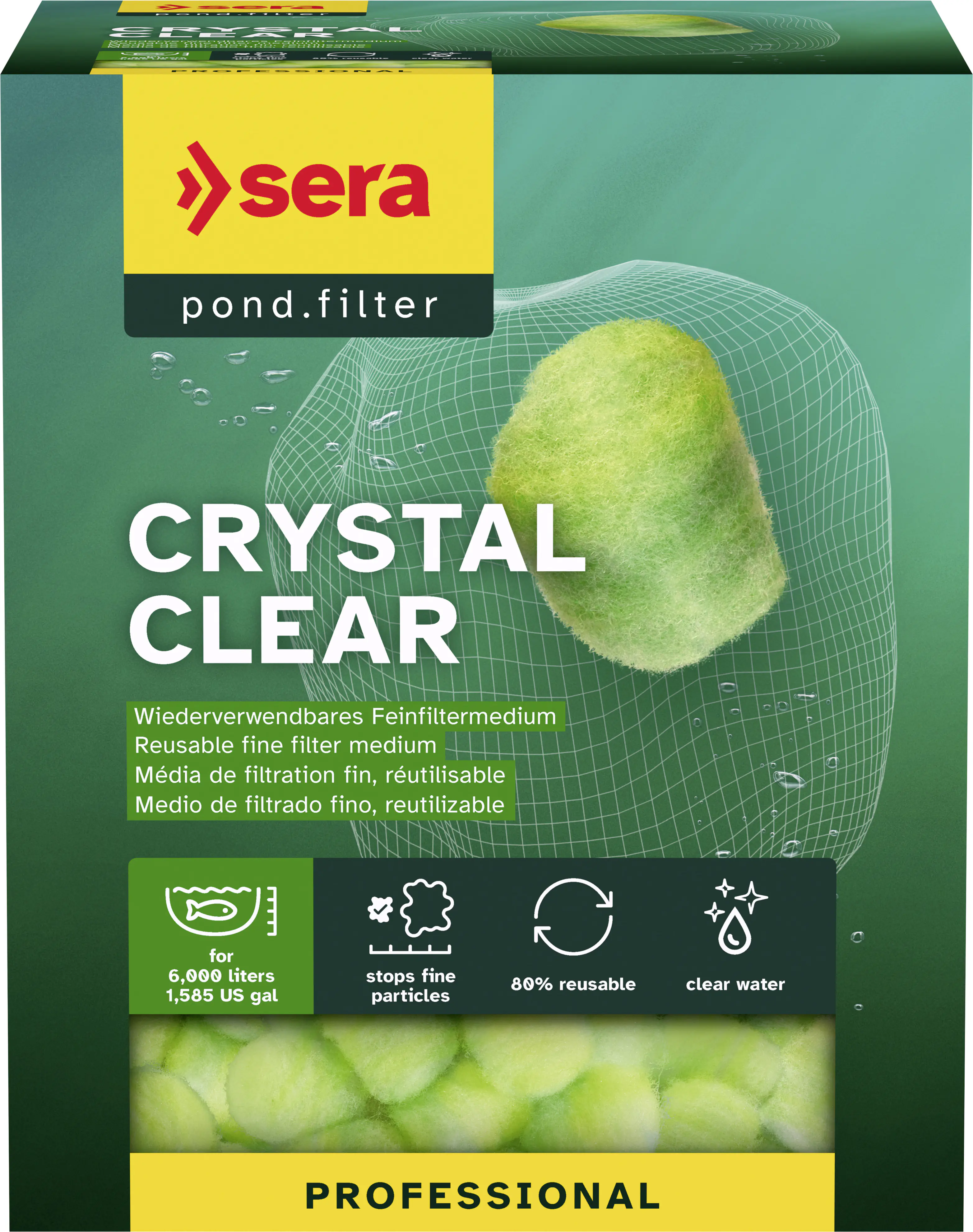 Sera Pond Teichfiltermedium crystal clear Professional für 6000 L
