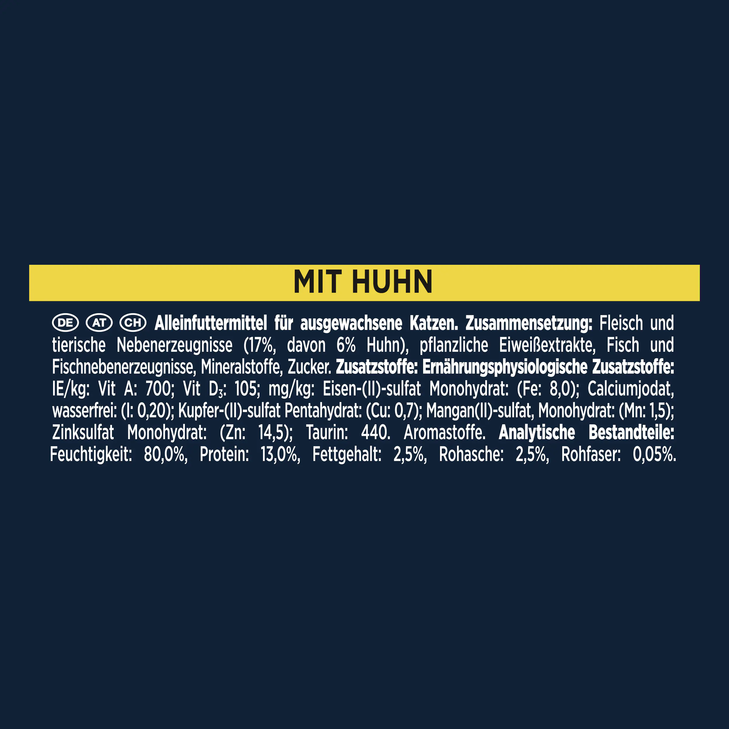 Gourmet Perle Erlesene Streifen mit Huhn 85 g