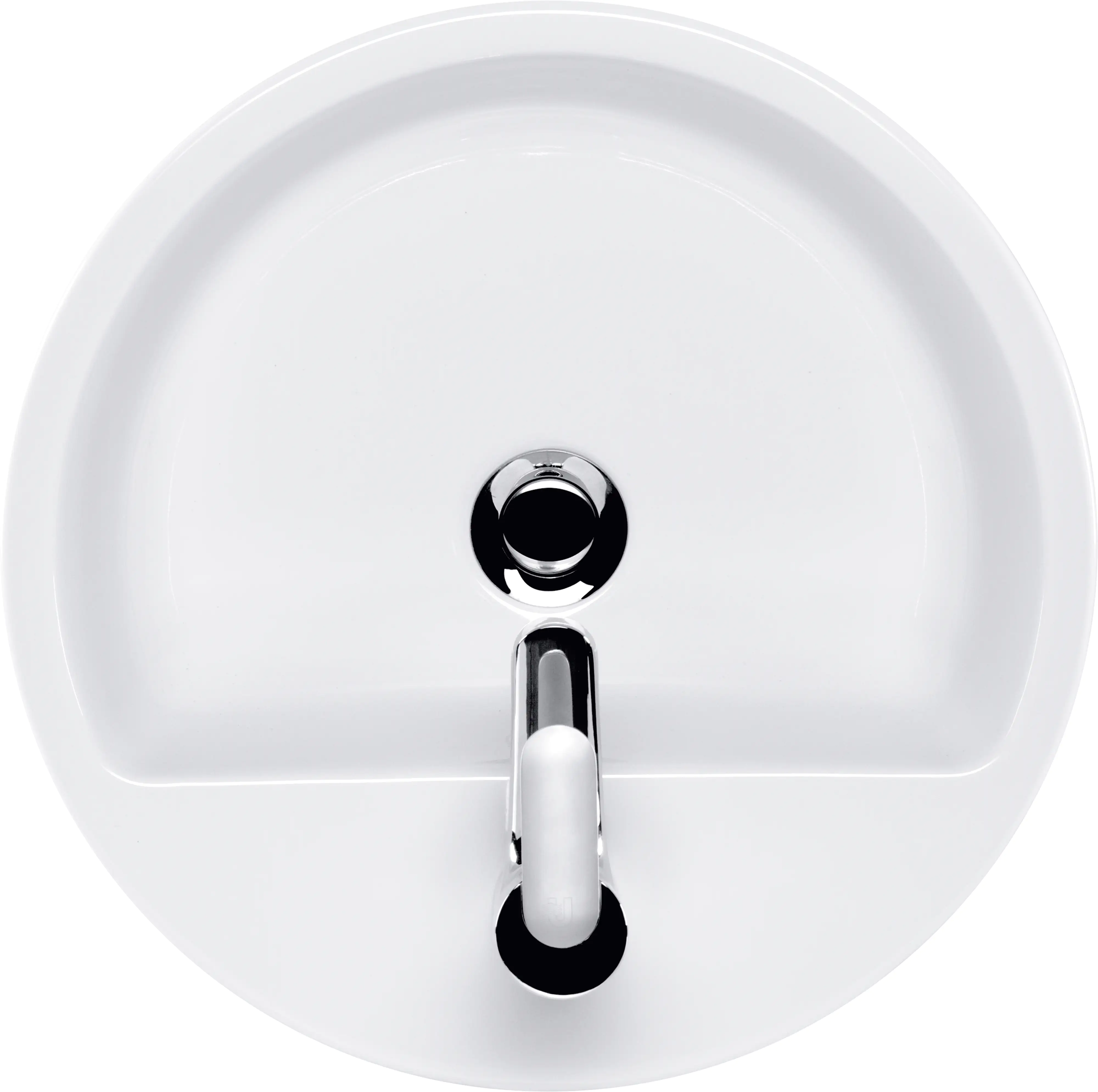 Cersanit Aufsatzwaschtisch Caspia 44 cm rund weiß