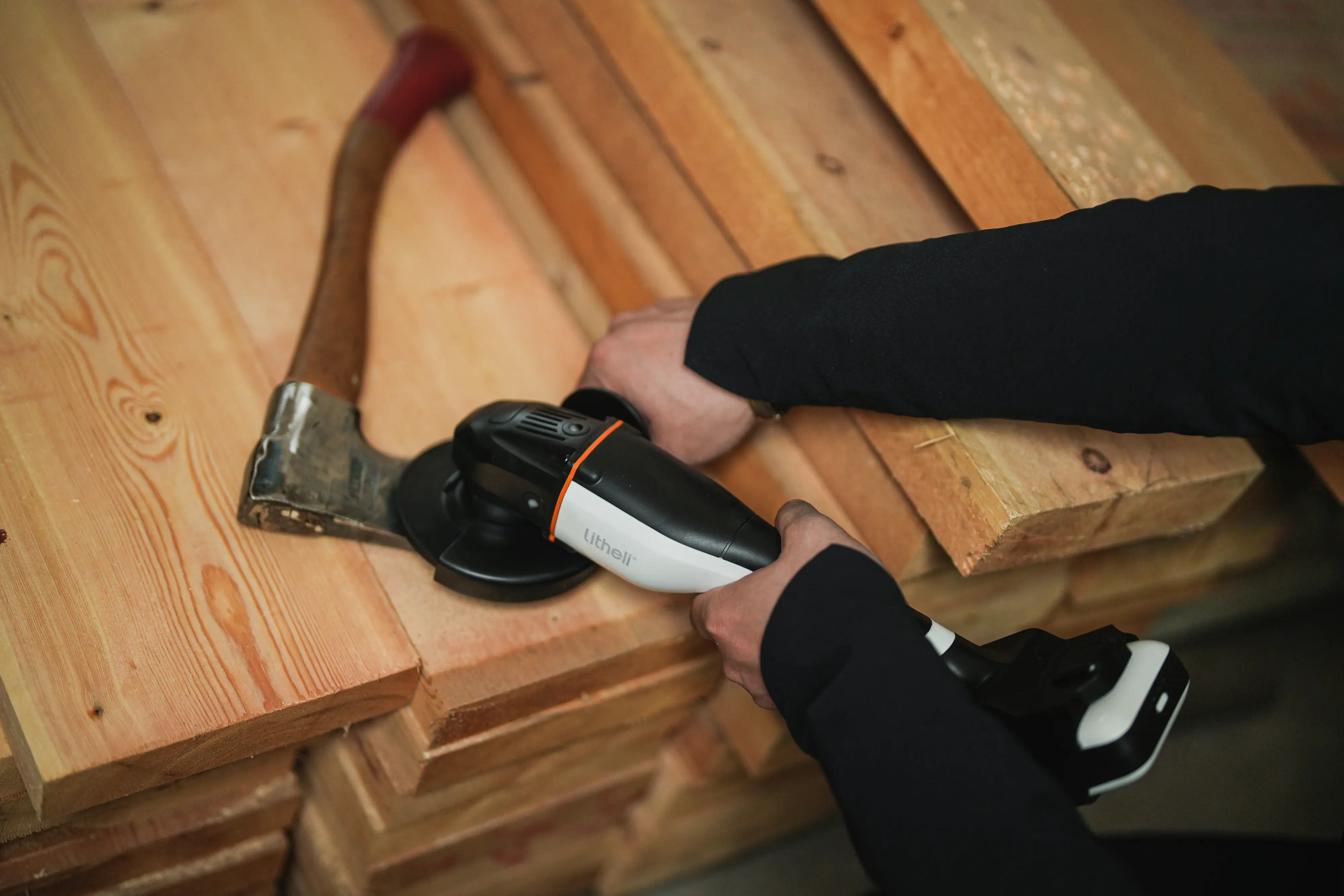 Litheli Akku-Winkelschleifer 20 V inkl. Akku 4 Ah