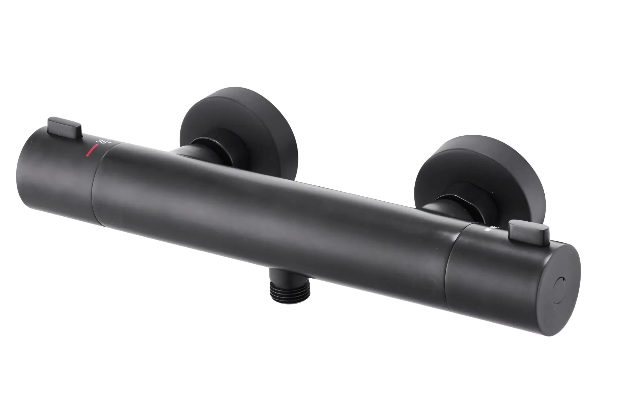 Primaster Thermostatarmatur Prag schwarz matt mit Verbrennungsschutz Primaster Thermostatarmatur Prag schwarz matt mit Verbrennungsschutz