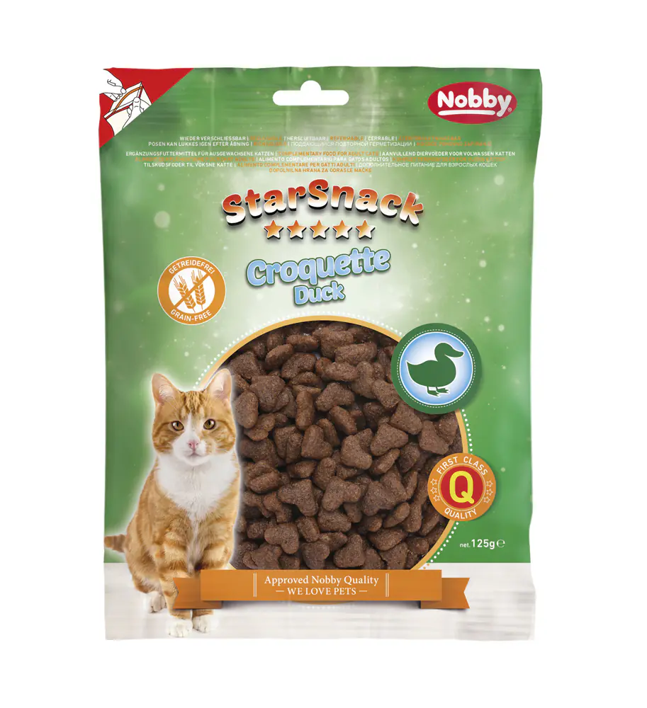 Nobby StarSnack Croquette Katzenleckerli Duck getreidefrei 125 g Nobby StarSnack Croquette Katzenleckerli Duck getreidefrei 125 g