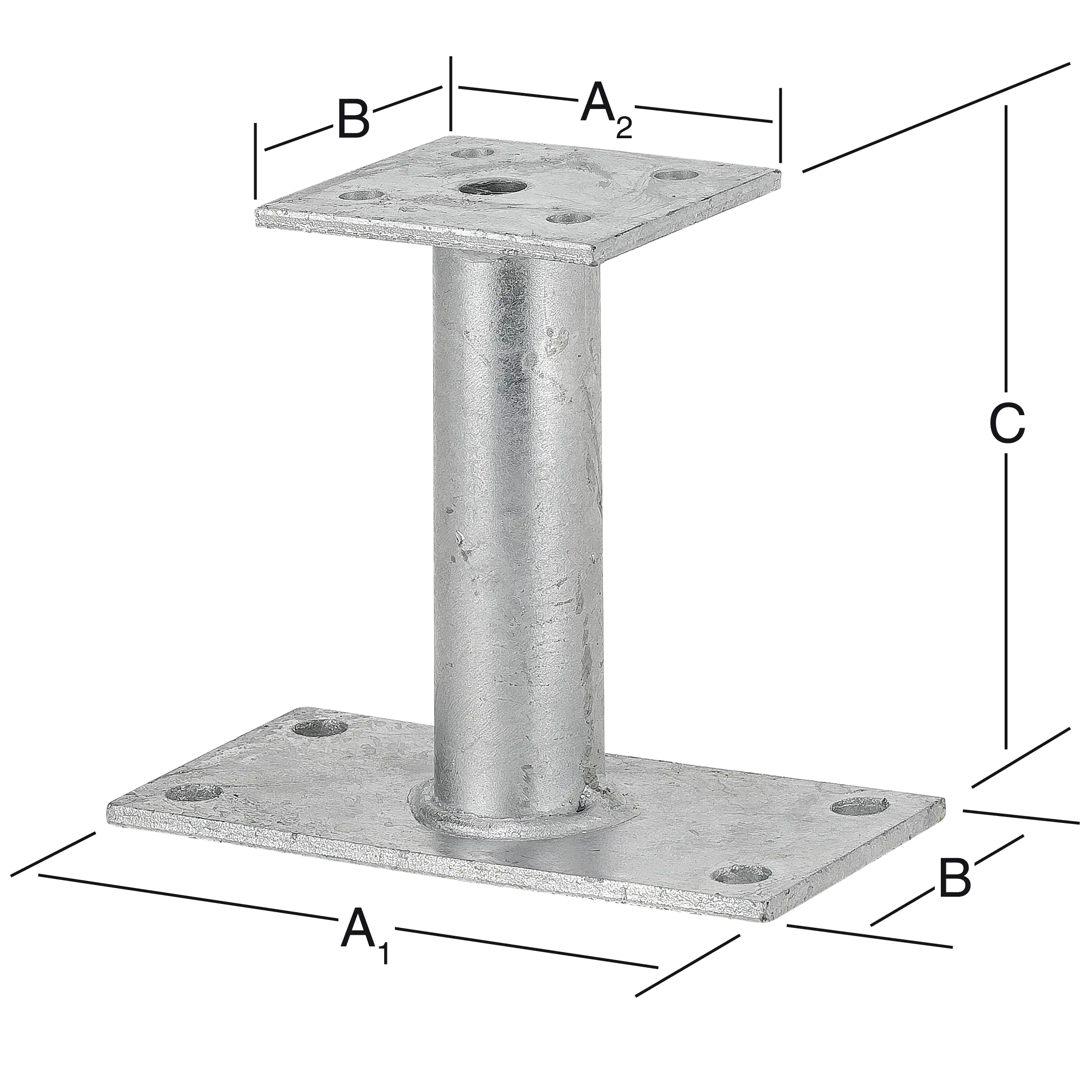 Vormann Podest-Stützenschuhe feuerverzinkt 150/80 x 70 x 132 mm Vormann Podest-Stützenschuhe feuerverzinkt 150/80 x 70 x 132 mm
