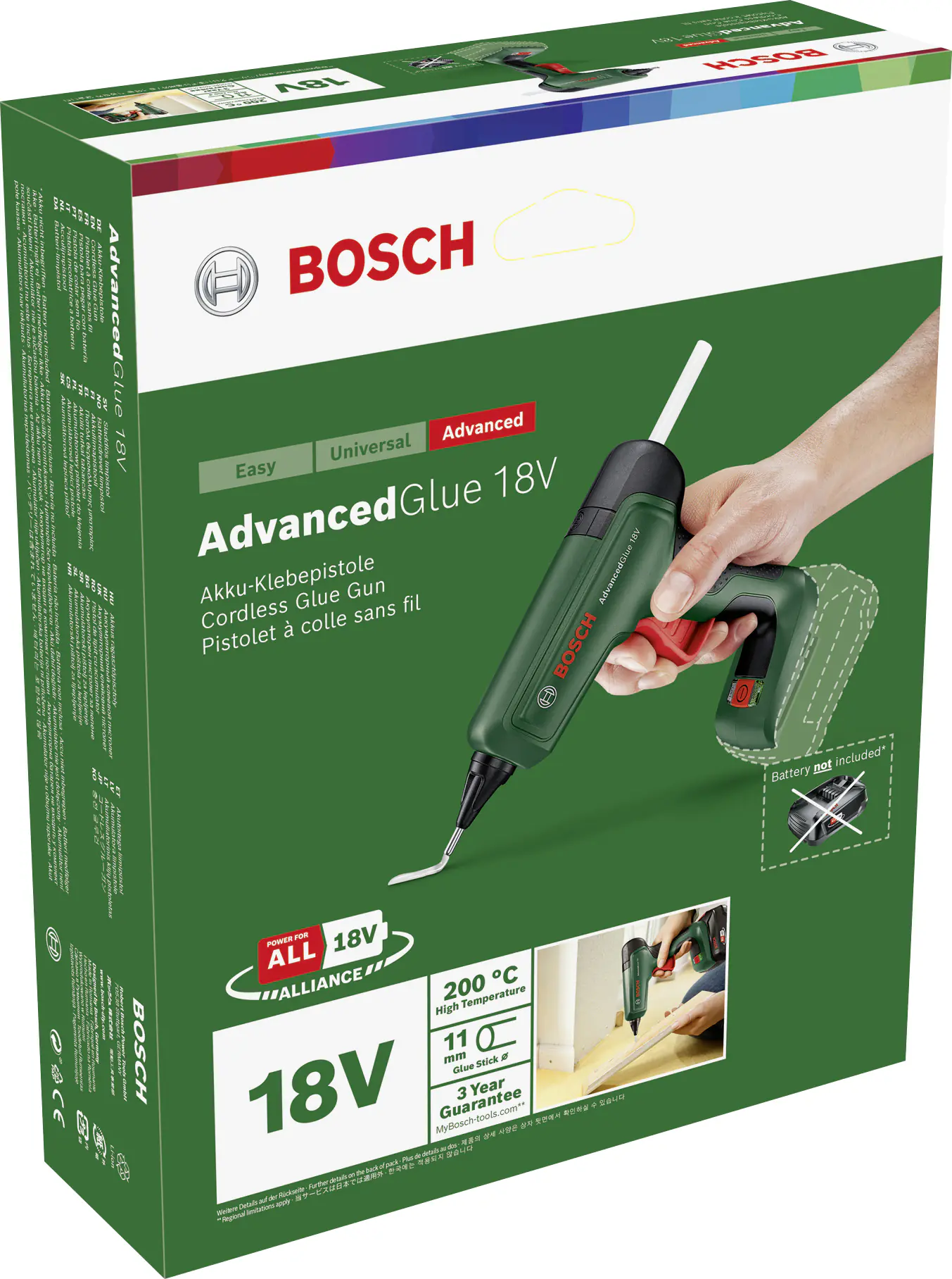 Bosch Akku-Heißklebepistole, AdvancedGlue 18 V Solo Bosch Akku-Heißklebepistole, AdvancedGlue 18 V Solo