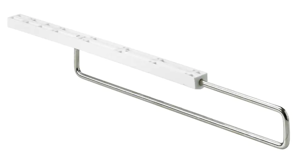 Hettich Kleiderbügelhalter ausziehbar 300 mm Stahl/Kunststoff, 1 Stück