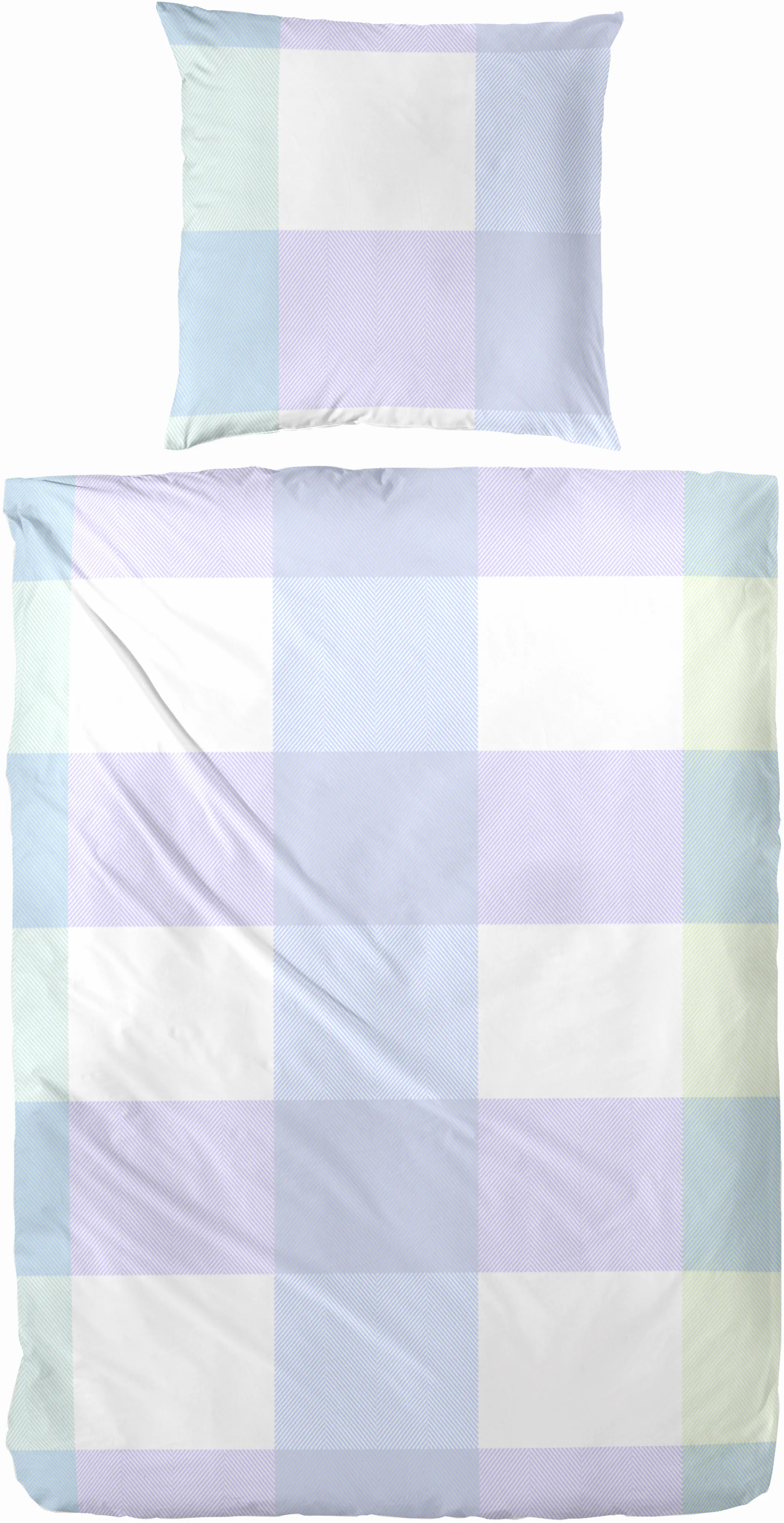 Mako Satin Bettwäsche 135 x 200 cm pastell