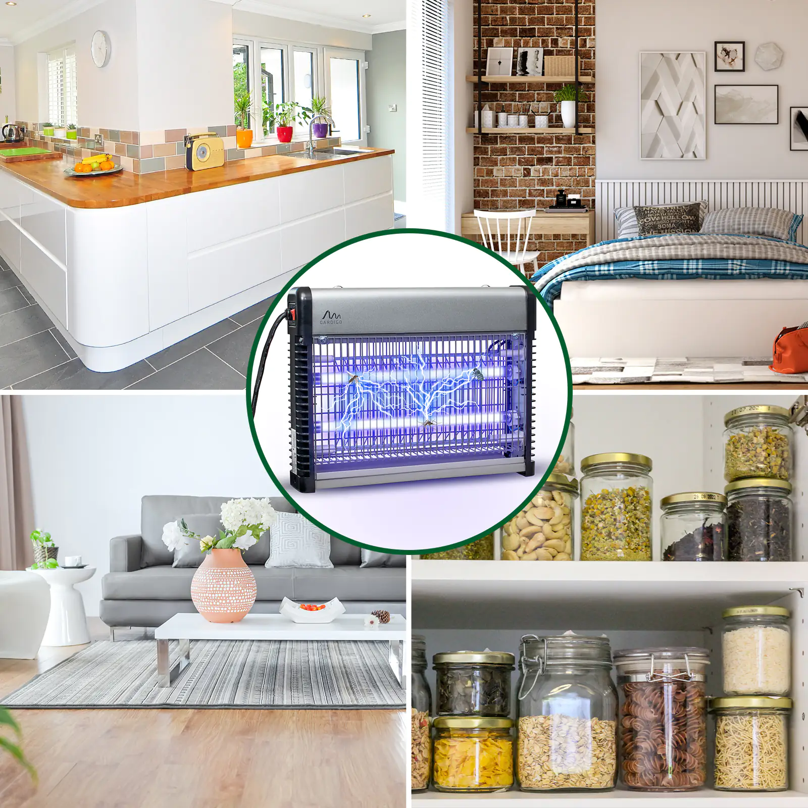 Gardigo Insekten Vernichter Profi 70 m² inklusive Aufhängekette