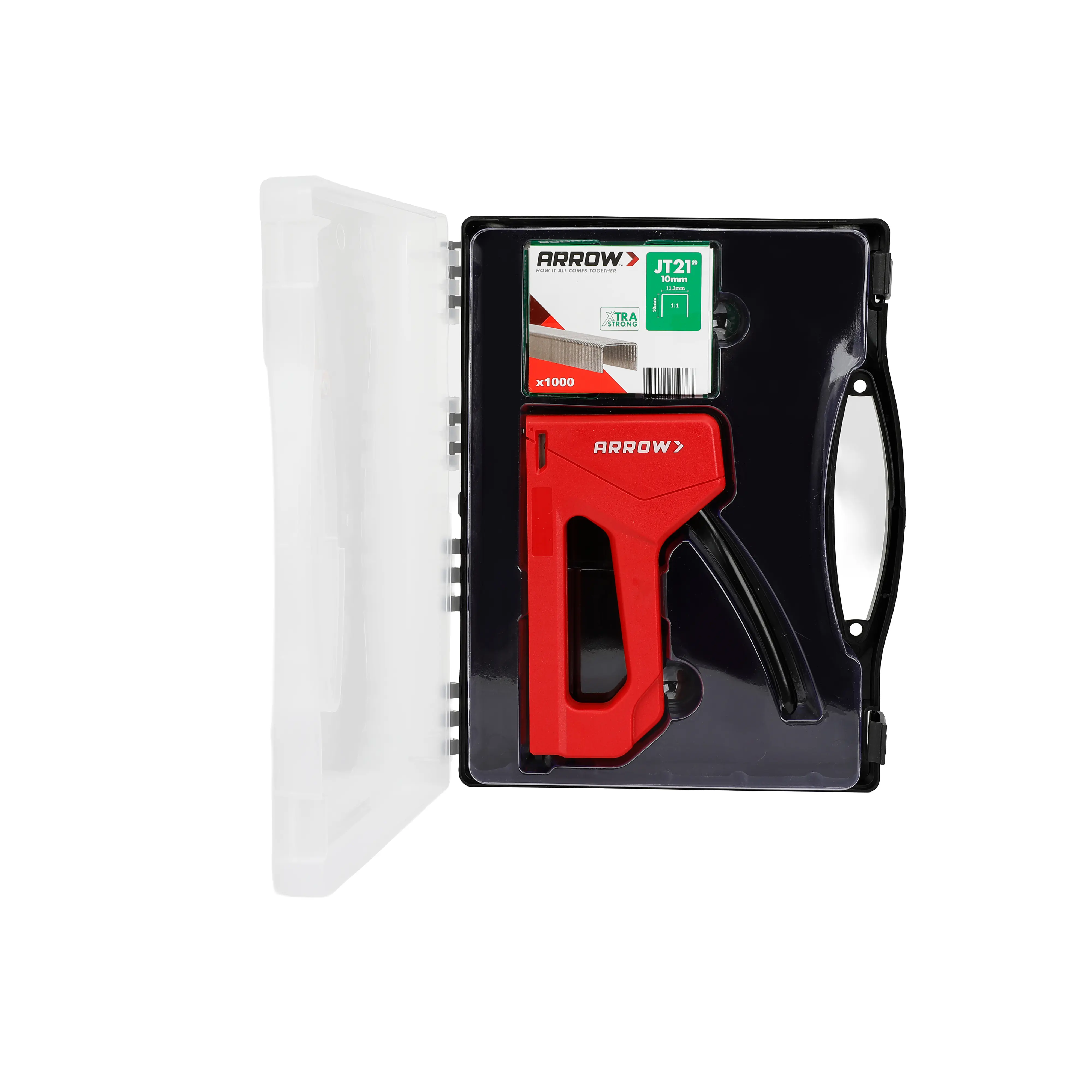 Arrow Handtacker JT21 für Feindrahtklammern - Set inkl. 1000 Feindrahtklammern