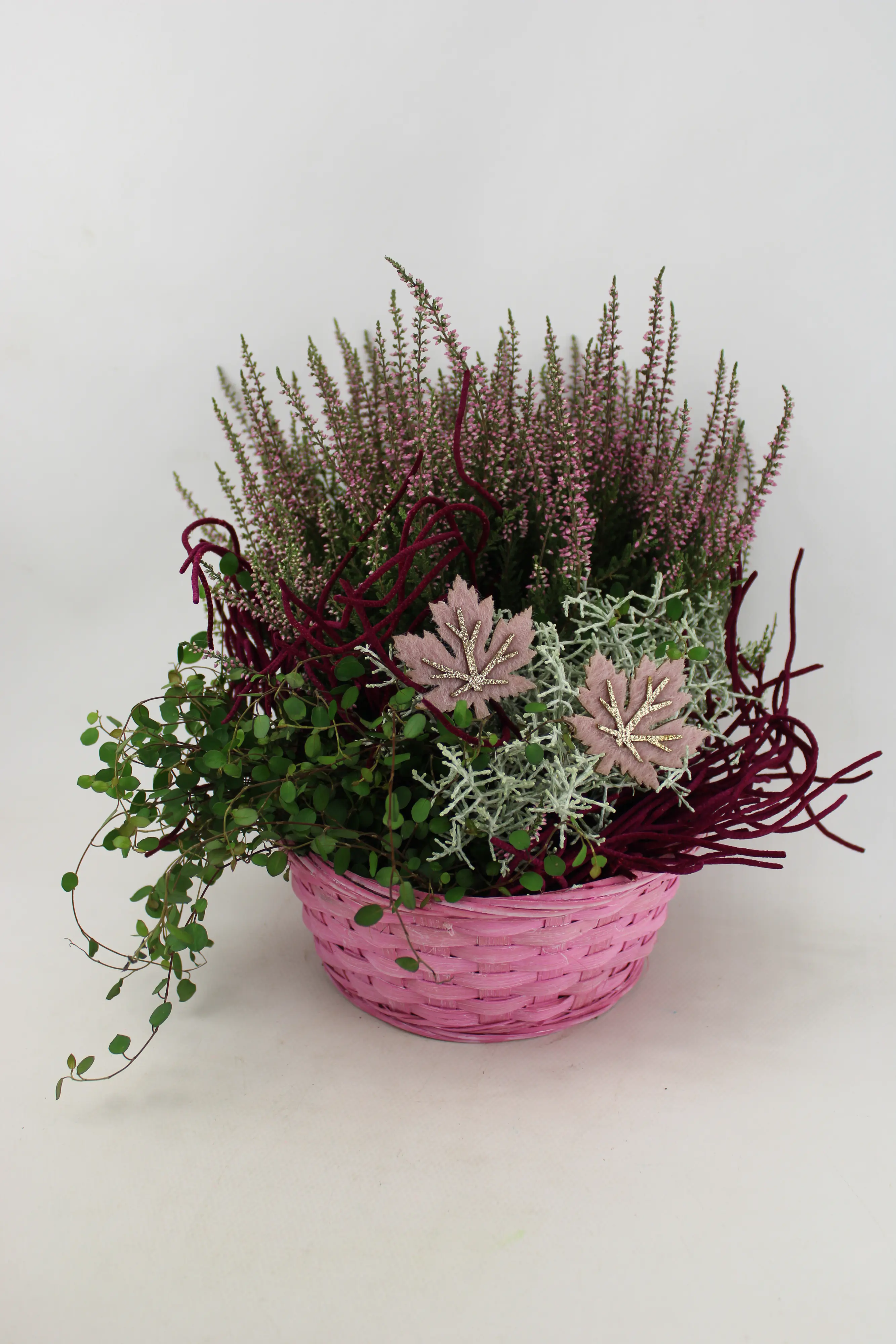 Arrangement Korbschale Mix mit Deko 20 cm Schale