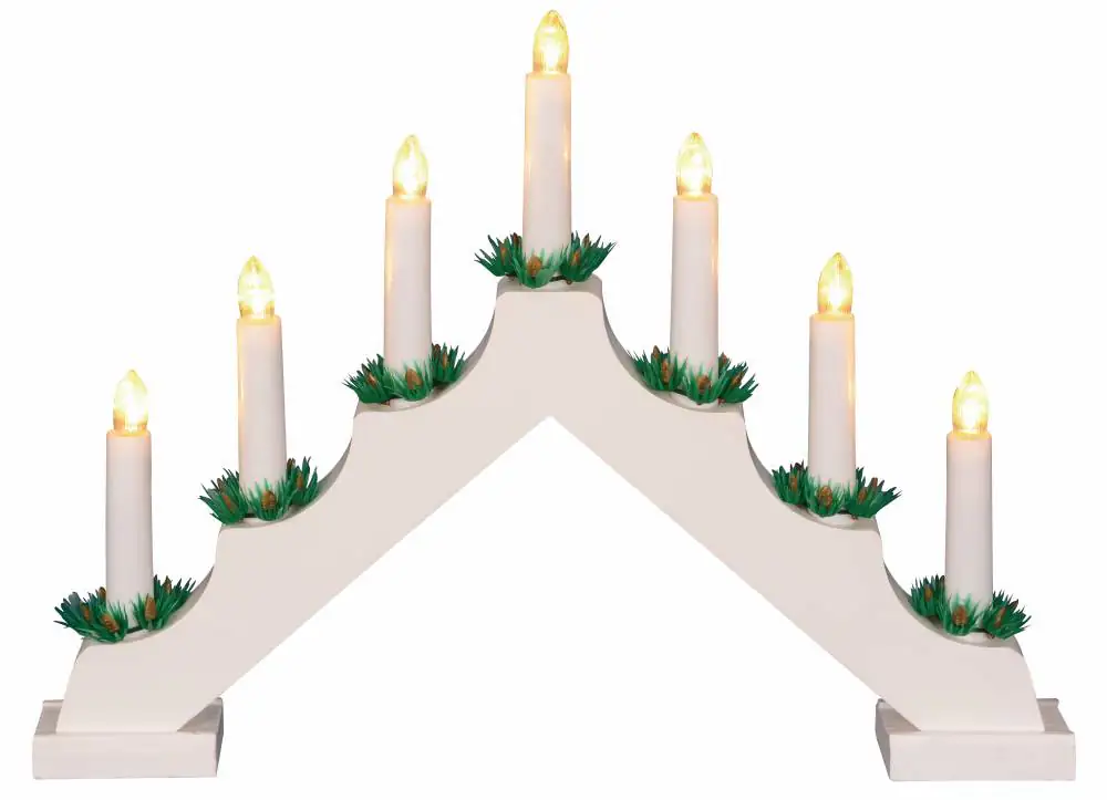 Trendline LED Weihnachtsholzbogen 42 x 33 cm warmweiß 7 LED  Trendline LED Weihnachtsholzbogen 42 x 33 cm warmweiß 7 LED