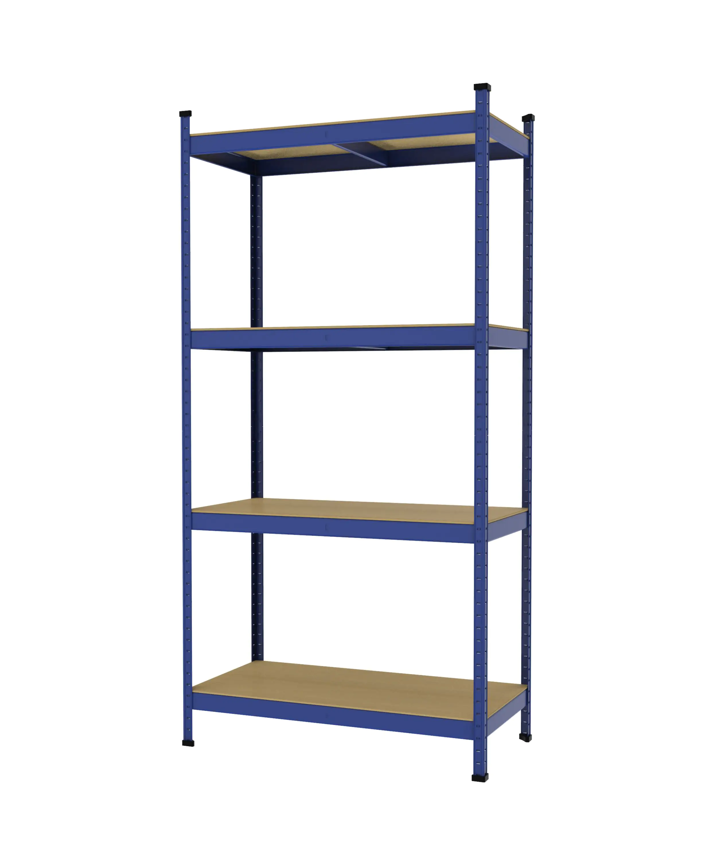 Metallsteckregal 180 x 90 x 45 cm 4 Holzböden 1060 kg