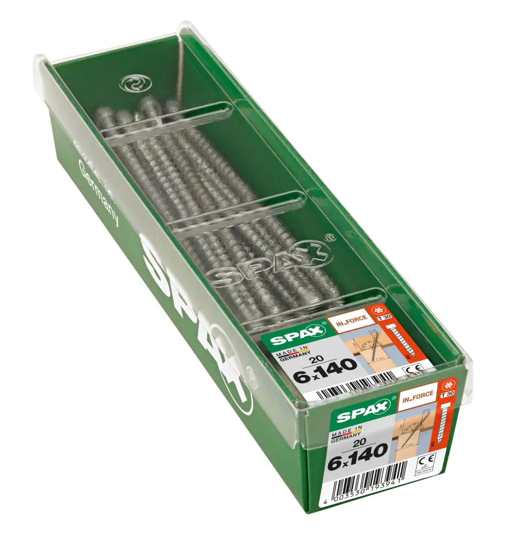 Spax Holzbauschrauben 6.0 x 140 mm TX 30 Zylinderkopf - 20 Stk.