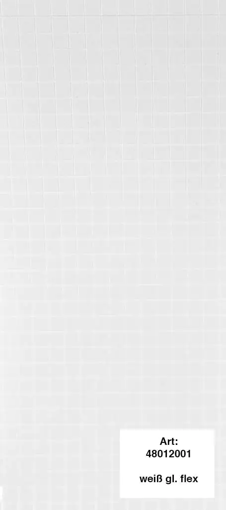 alfer Design-Platte, flexibel 1000 x 600 mm Kunststoff weiss glänzend