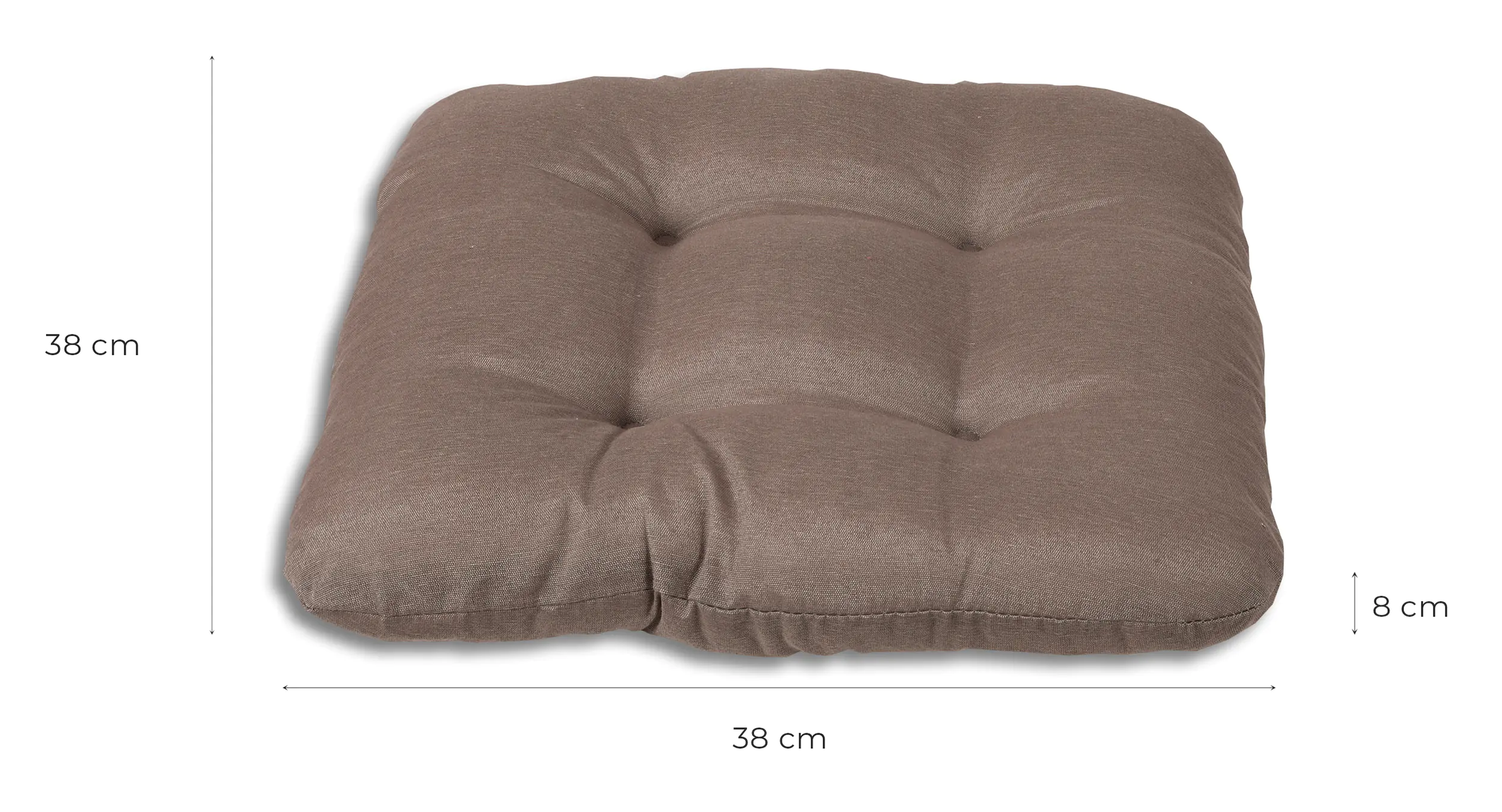 GO-DE Sitzkissen 40 x 40 cm taupe GO-DE Sitzkissen 40 x 40 cm taupe