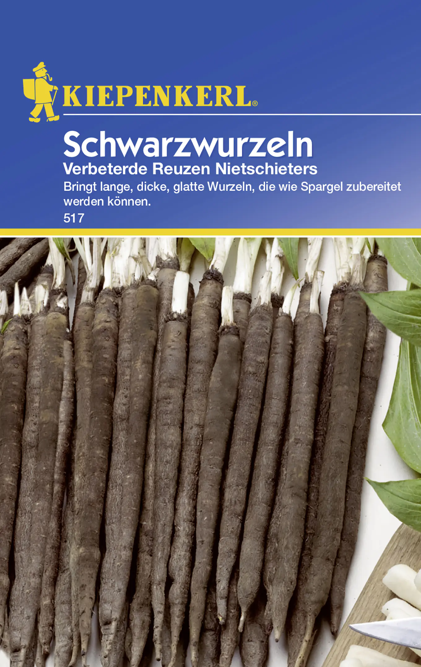 Kiepenkerl Schwarzwurzel Verbeterde Reuzen Nietschieters Scorzonera hispanica, Inhalt: ca. 4 lfd. Me