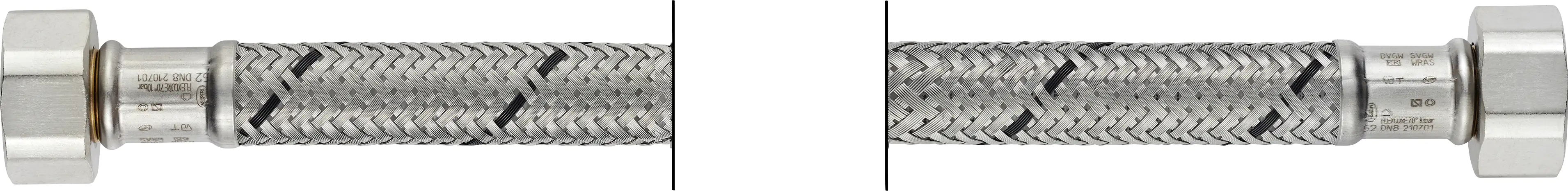 7611038184834 Flexo Anschlussschlauch IG 9,53 mm (3/8") x IG 9,53 mm (3/8"), DN8, 30 cm