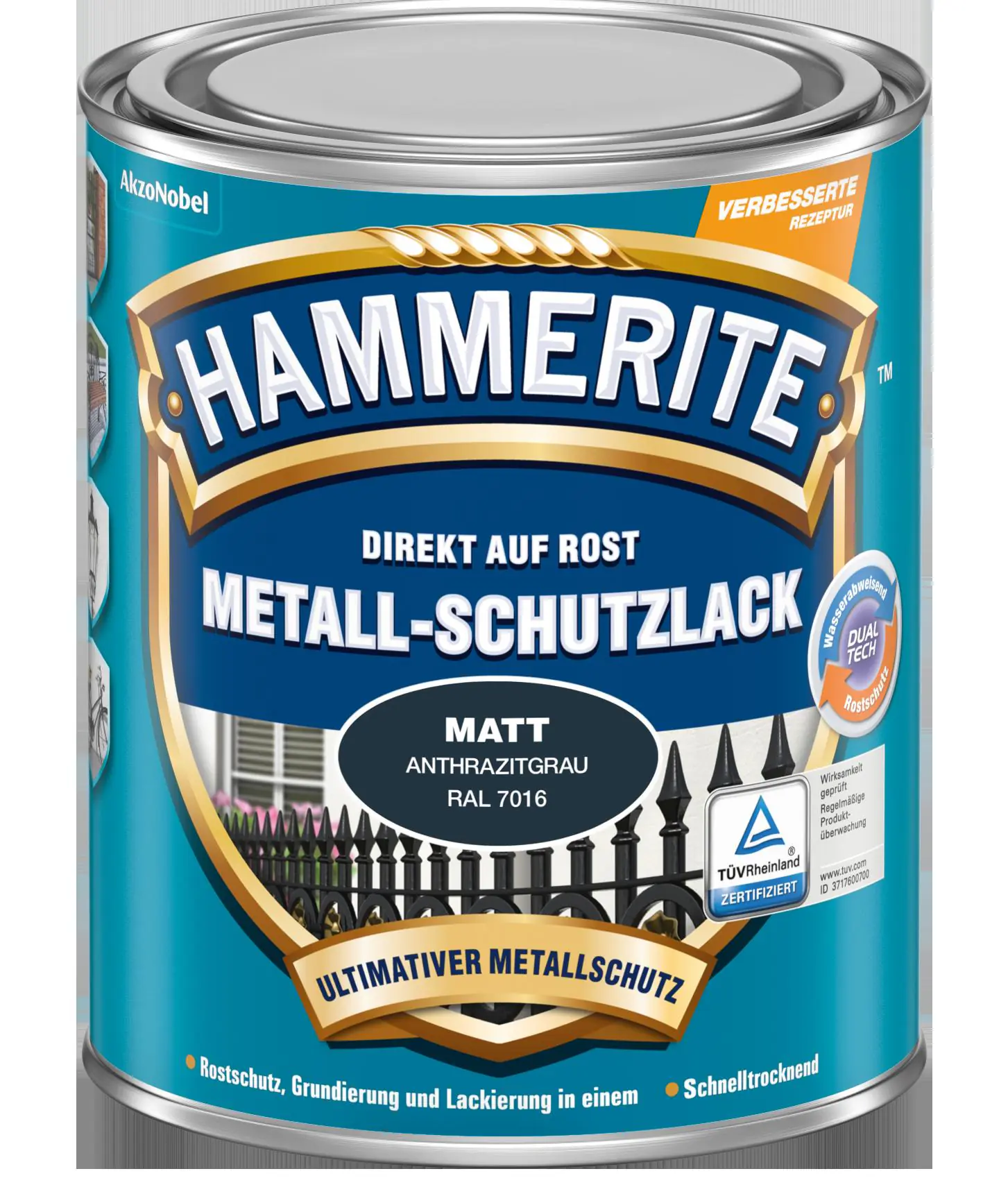 Hammerite Metall-Schutzlack 750 ml anthrazitgrau 