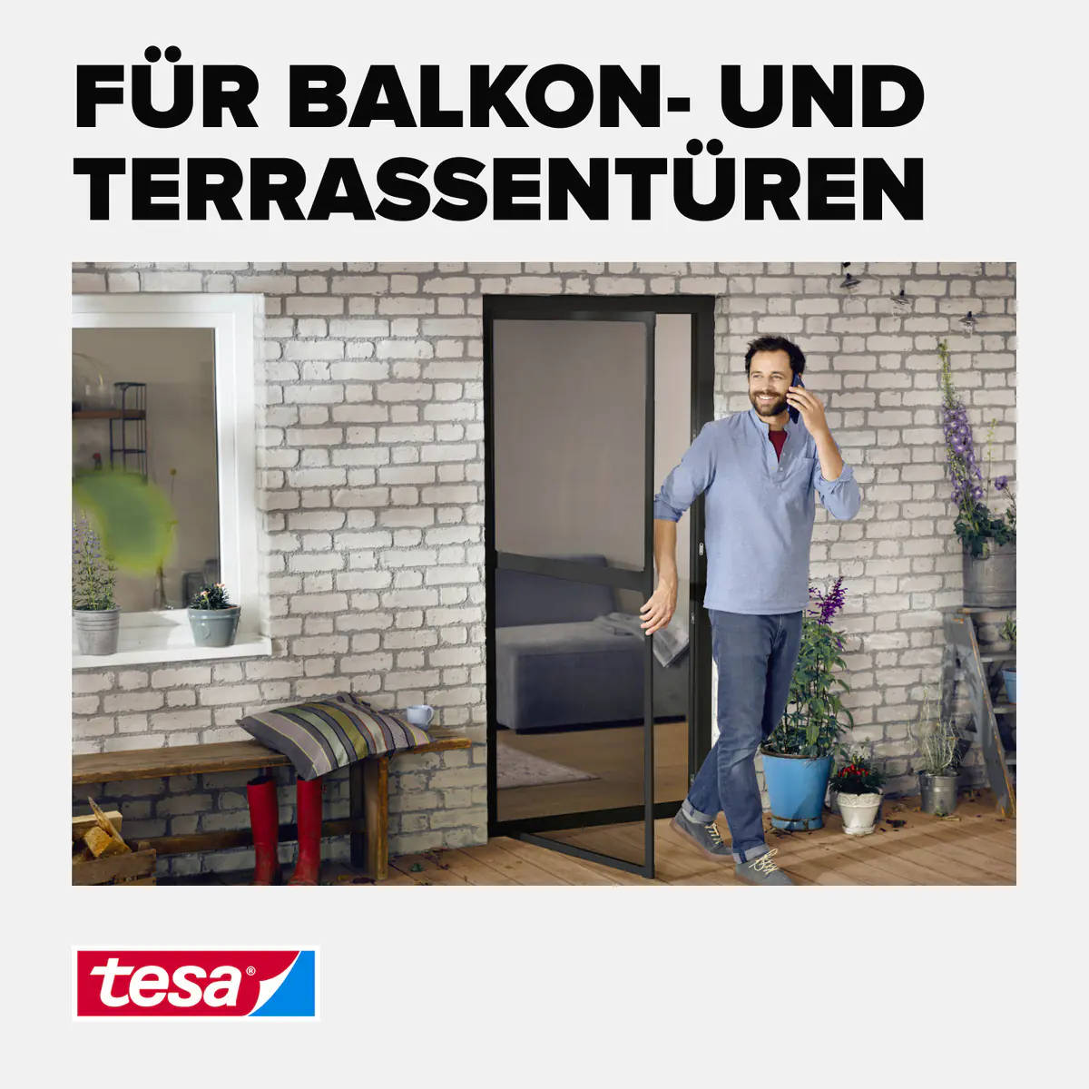 tesa Adapter FALT 35 x 43 x 48 mm anthrazit