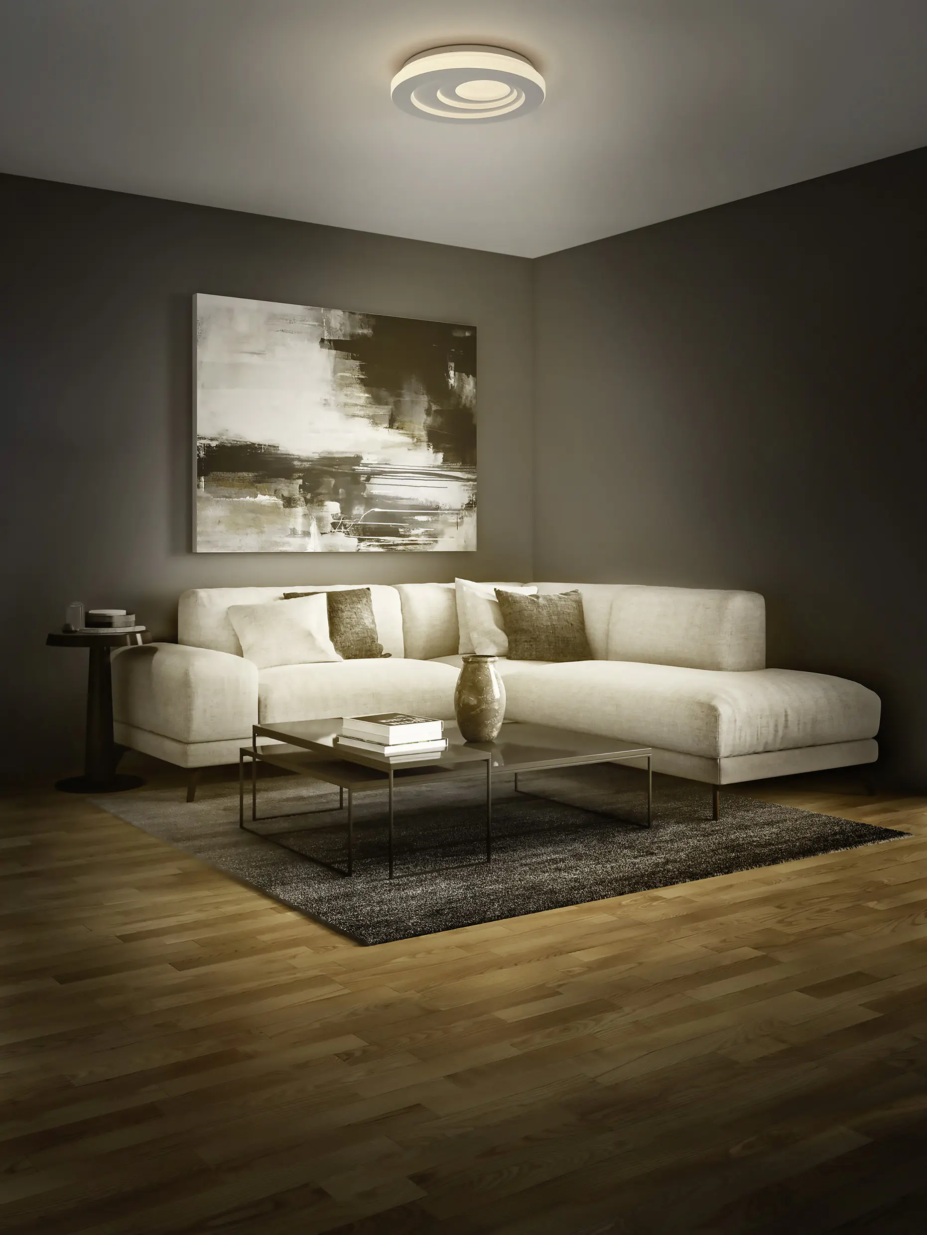 Osram LED-Deckenleuchte Orbis Iris Ø 21,5 cm 3Layer 24 W weiß warmweiß
