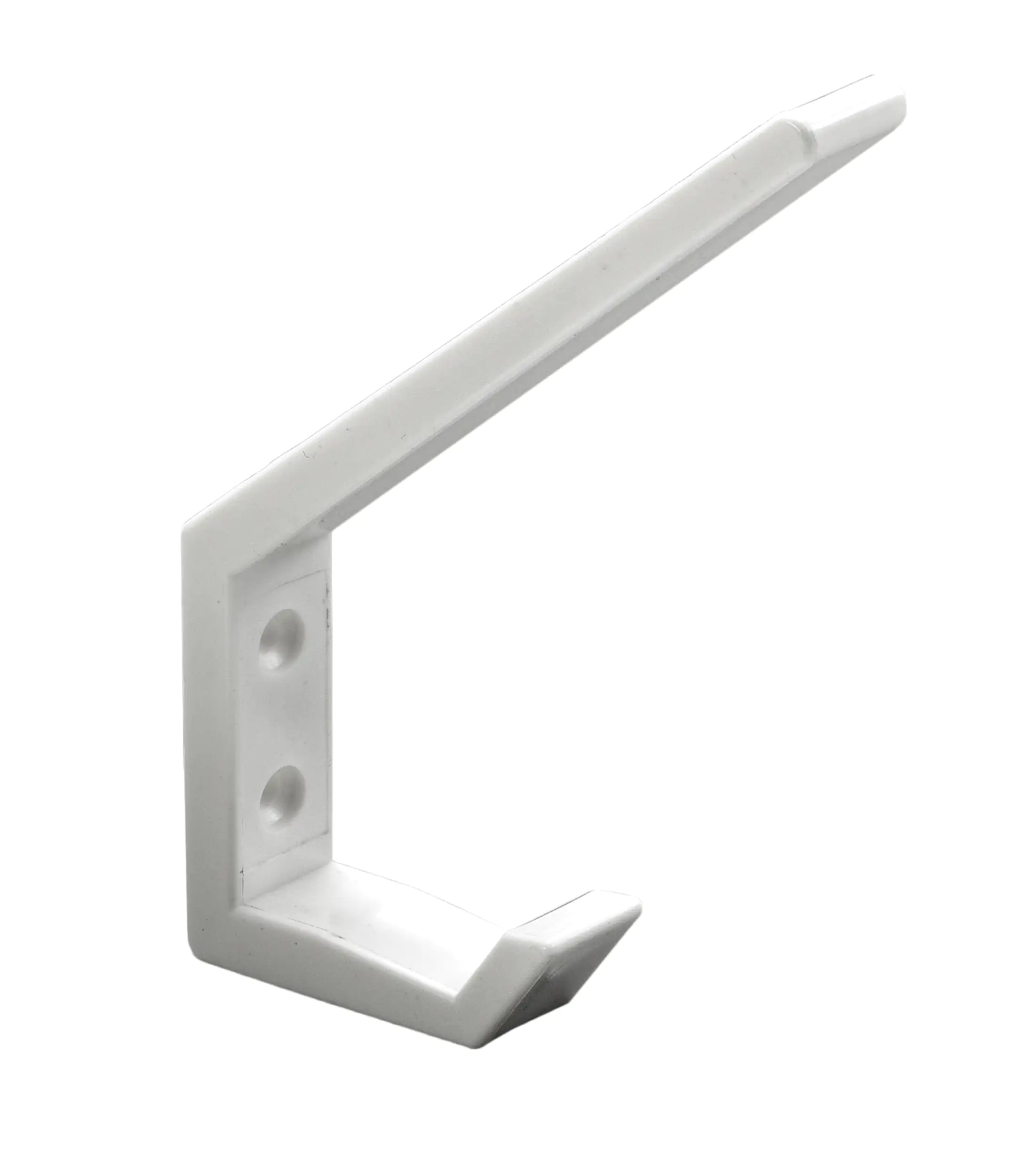 Hettich Hut- & Mantelhaken 13,5 x 1,8 x 9,0 cm Kunststoff weiß - 1 Stück